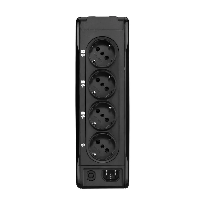 Sistema de alimentación ininterrumpida Eaton 3P Ellipse 0,7 kVA (420 W), Standby, 4 salidas AC, batería 7 Ah, torre, negro