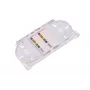 Caja de empalme de fibra óptica Extralink V2 24 fibras, carcasa de ABS, blanca