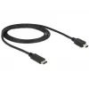 Cable USB DeLOCK 83603 USB 2.0 1 m USB C Mini-USB B negro