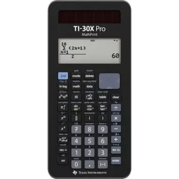 Calculadora científica Texas Instruments TI-30X Pro MathPrint (modelo 30XPROMP/TBL/2E5) con pantalla MathPrint