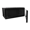 ALLNET ALL-SMC6609SCHWARZ armario de red de pared de 19", 9U, ancho 600 / fondo 600 mm, de una pieza, serie SMC, carga de 50 kg, con cerradura, negro