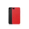 Funda protectora para móvil Devia para iPhone SE2 en rojo con estampado tejido