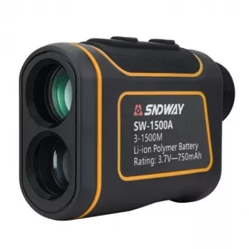 Medidor de distancias láser SNDWAY SW-1500A — alcance 1500 m, modelo SW-1500A, medidor de distancias manual