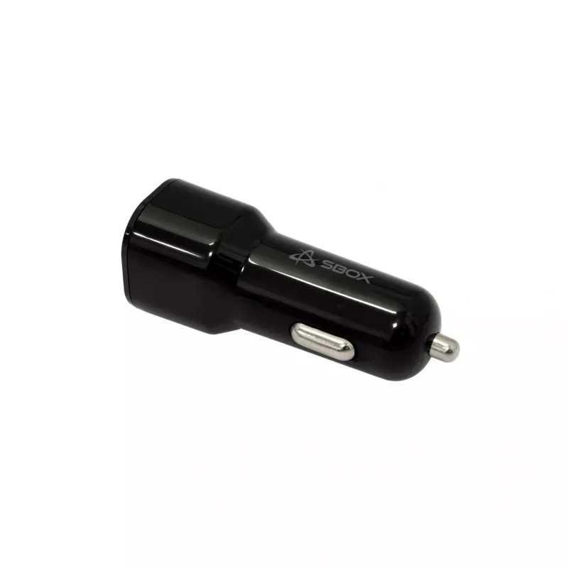 Cargador para coche SBOX CC-038 38W Negro — fuente de alimentación dual USB para vehículos