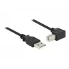 Cable USB DeLOCK 0,5m USB 2.0-A USB 2.0-B negro
