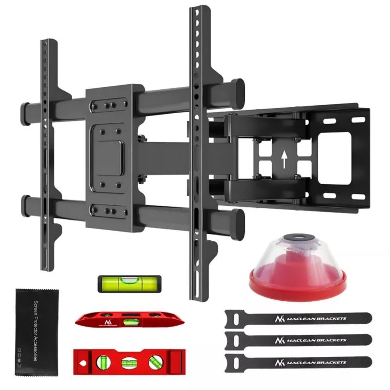 Maclean MC-789 soporte de pared para TV, 32-85 pulgadas, 60 kg, VESA máx. 600x400, negro