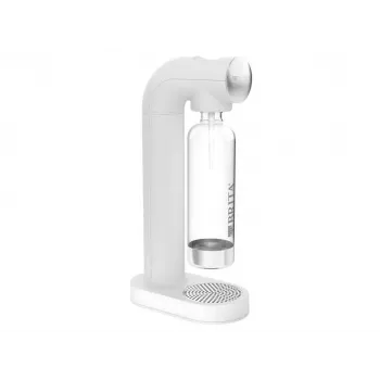 BRITA sodaONE carbonatador de agua con botella PET de 1 L y cilindro de CO2, hasta 60 L por cilindro, blanco