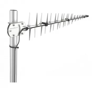 Antena Poynting LTE/GSM para mástil A-LPDA-0092 Plata SMA (M) LoRa Helium 11dbi Yagi/Mástil SMA -Male 7m Cable