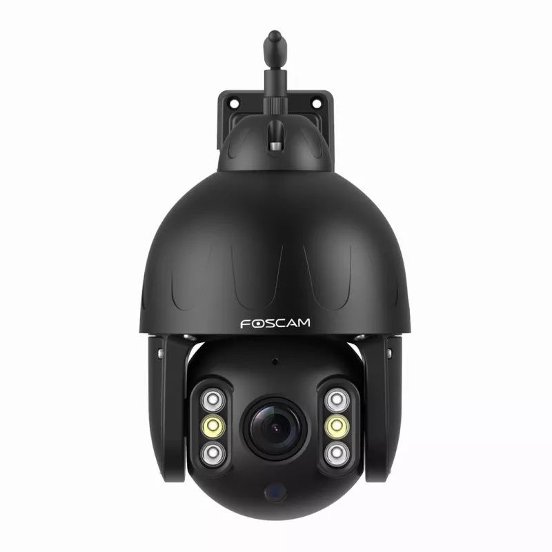 Cámara de vigilancia IP domo Foscam SD8P 8 MP, 4K 3840 x 2160, zoom óptico 4x, PTZ, IR 50 m, Wi-Fi, MicroSD hasta 256 GB