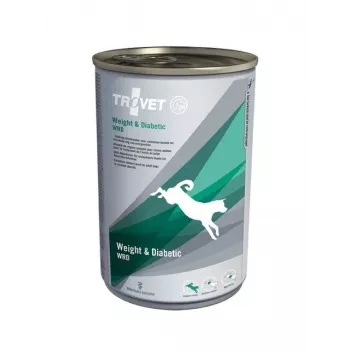 TROVET Peso y Diabetic WRD con pollo - Alimento húmedo para perros - 400 g