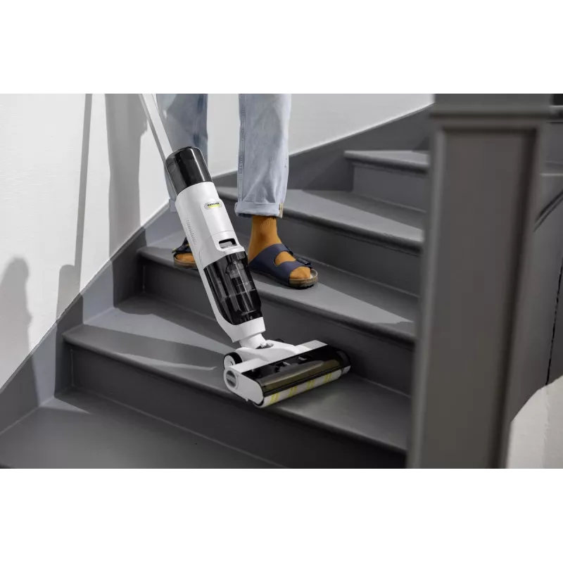 Karcher FCV 2 Natural N 1.056-101.0 fregasuelos, con batería, limpieza en seco y en húmedo, sin bolsa, 160 W, blanco