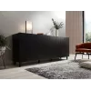 Cómoda Cama Meble ETNA 2000×420×820 mm, negro mate, aglomerado