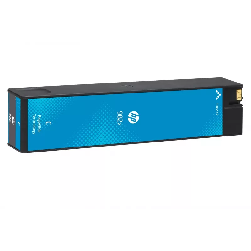 Cartucho PageWide original HP 982X alta capacidad Cian, Cian, 1 unidad, 16000 páginas