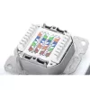 Toma de red Digitus DN-9007-1 CAT 6A Clase EA, 2x RJ45, apantallada, empotrable, blanca