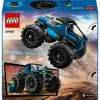 Juguete de construcción LEGO City 60402 Monster Truck azul con ruedas grandes, 148 piezas, 1 minifigura, edad 5+