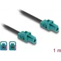 Cable coaxial DeLOCK 90128 1 m Mini FAKRA Z Aqua negro