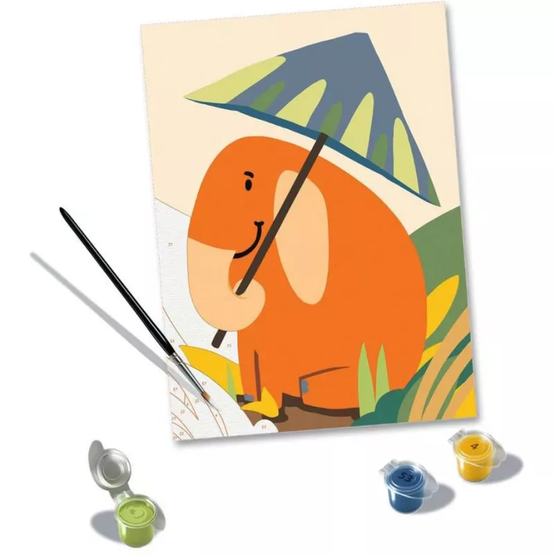 Set de pintura Ravensburger CreArt Hallo Elefant – set creativo de pintura para niños