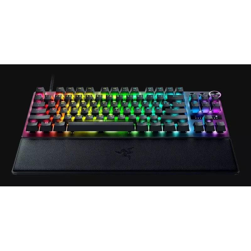 Razer Huntsman V3 Pro - Teclado - 80% - TKL - Retroiluminación - USB - QWERTY - USA - Interruptores de teclas: Razer Analog Optical Switches (Gen-2)