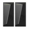 Esperanza EGS106 Rainbow Nortec altavoces 2.0, 6 W (2x3 W), alimentados por USB, minijack de 3,5 mm, LED RGB, negros