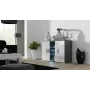 Aparador Cama 120 cm SOHO S7 gris/blanco brillante
