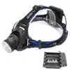 Linterna frontal ESPERANZA EOT005 — LED Cree T6, 3W, 600 lm, AA x2, carcasa de aluminio, impermeable, resistente a impactos, cinta ajustable