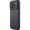 Mujjo Full Leather Case MagSafe funda para iPhone 17 Pro gris