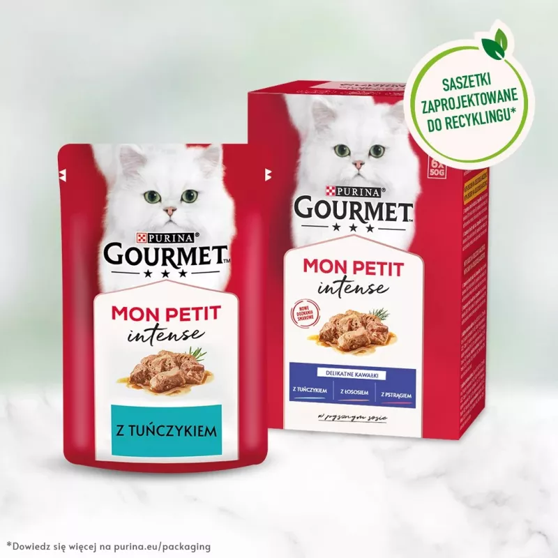 GOURMET Mon Petit Fish Mix - Comida húmeda para gatos - 6 x 50 g