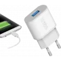 SBS TETR1USB2AWFAST Cargador para dispositivos móviles para interior blanco (TETR1USB2AWFAST)