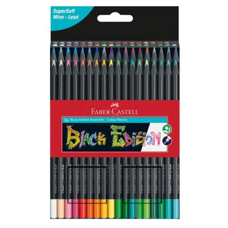 Set de lápices de colores Faber-Castell 116436 — 36 uds., multicolor, caja de cartón