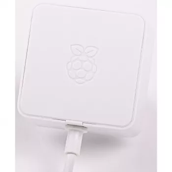 Fuente de alimentación oficial blanca Raspberry Pi 5,1 A/3 A, blanca, Bulk