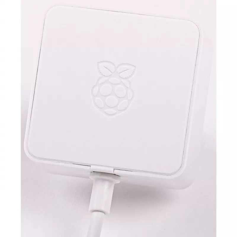 Fuente de alimentación oficial blanca Raspberry Pi 5,1 A/3 A, blanca, Bulk