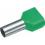 Terminal de empalme doble Cimco 187727 6 mm² parcialmente aislado verde 100 uds. (187727)