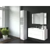 Armario de almacenamiento de baño Topeshop MARBELA en blanco brillo