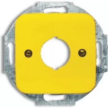 BUSCH JAEGER placa central amarilla 22.5mm aparatos de mando 2533-214-1
