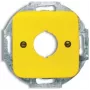 BUSCH JAEGER placa central amarilla 22.5mm aparatos de mando 2533-214-1