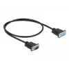 Cable serie DeLOCK 86613 negro 0,5 m RS-232
