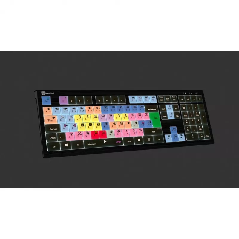 Logickeyboard Avid Media Composer ASTRA 2 teclado retroiluminado PC UK (LKB-MCOM4-A2PC-UK)