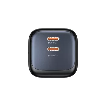 Cargador de pared Unitek 2x GaN 45W — 2× USB‑C PD 3.0 y carga rápida QC