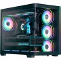 Caja para PC torre AEROCOOL P500C EVO-G-BK-v1 con 2 paneles laterales de cristal templado, negro
