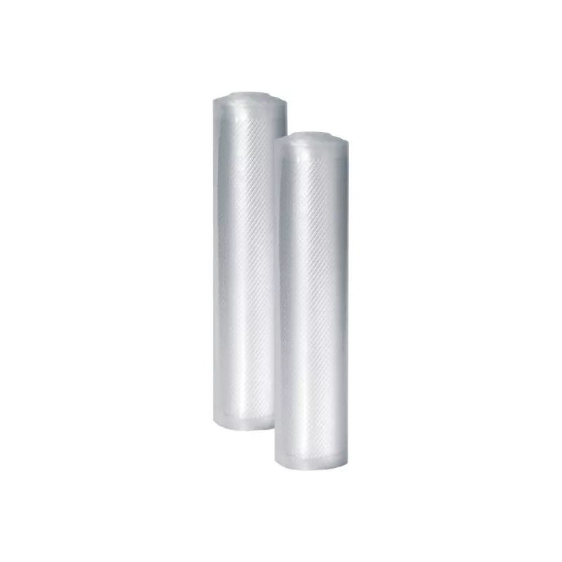 Caso 01222 Rollos de film para envasado al vacío, 2 x 30 x 600 cm, Estriados