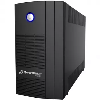 PowerWalker Basic VI 1000 SB Line-Interactive 1000VA 3 salidas CA Torre Negro Sistema de alimentación ininterrumpida (SAI) (10121068)
