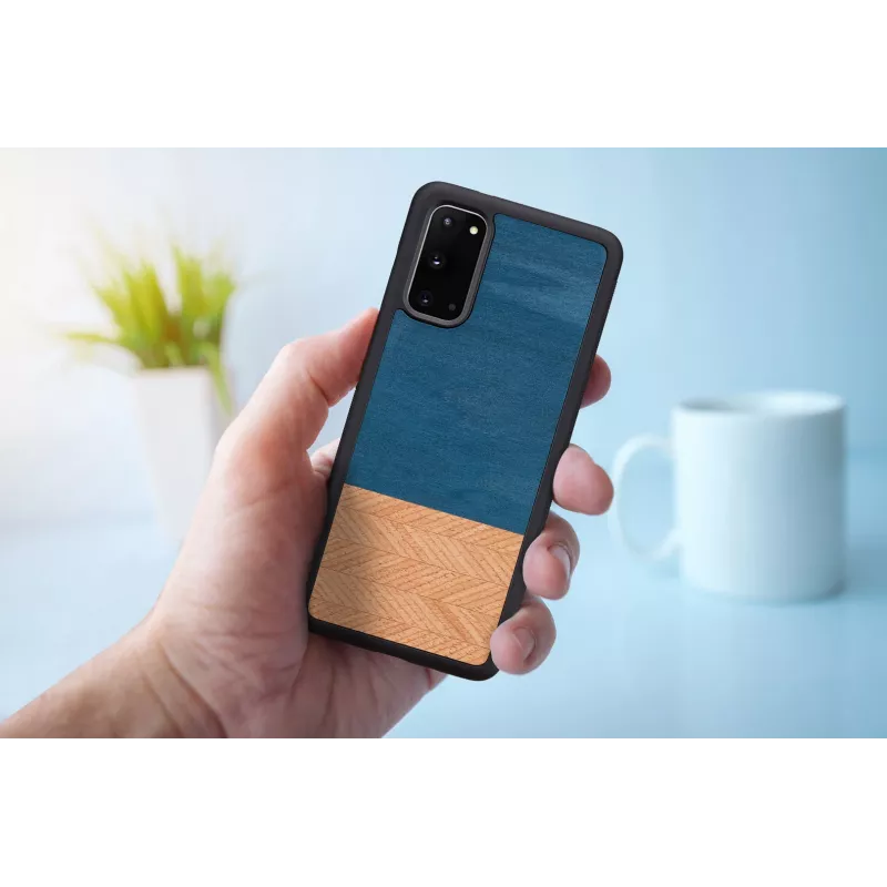Funda para móvil Man and Wood Galaxy S20 denim negro