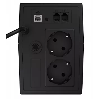 Sistema de alimentación ininterrumpida Green Cell UPS02 0,8 kVA (480 W) line-interactive, LCD, 2 tomas Type F, USB-B, RJ-45, RJ-11