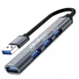 Hub USB QOLTEC 53793 — entrada USB 3.0, 3 conectores USB 2.0