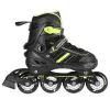 Patines en línea 2IN1 Nils Extreme NH18191 negro/lima talla L (39-43) con patines de hockey intercambiables
