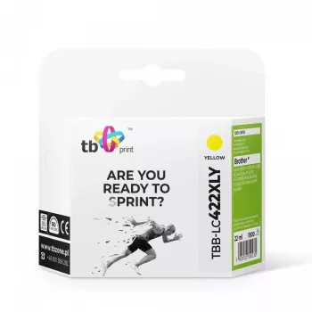 Tinta para Brother MFC-J5340DW TBB-LC422XLY 100% nueva amarilla