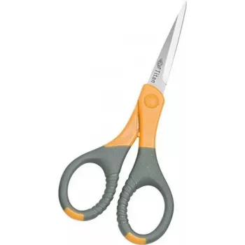 Tijera de oficina WEDO 985 6 corte recto gris amarillo