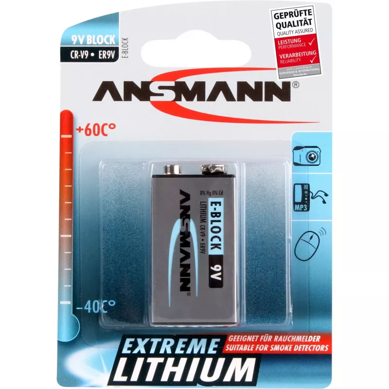 Pila desechable Ansmann 9V E-Block