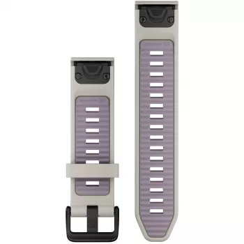 Correa Garmin QuickFit 20 mm Silicona Gris niebla/Lavanda (010-13391-03)