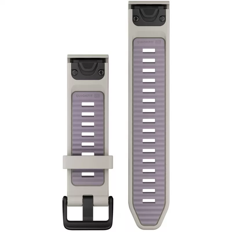 Correa Garmin QuickFit 20 mm Silicona Gris niebla/Lavanda (010-13391-03)